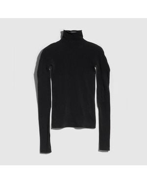 Gucci Haut En Jersey Nylon Stretch Sans Couture, Taille - Noir