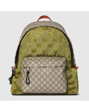 Gucci Zaino Match Con Gg Misura Media - Verde