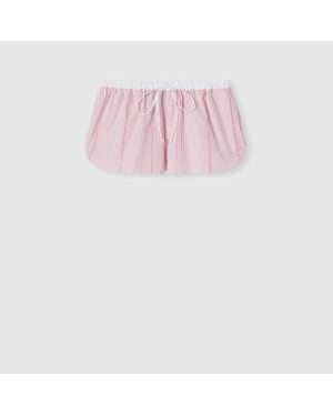 Gucci Shorts Aus Baumwolle Mit Fil Coupé, Größe - Pink