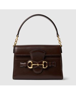 Gucci Sac À Main Horsebit Duomo Petit Format - Braun