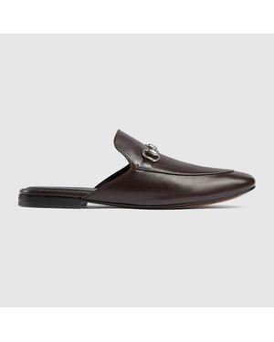 Gucci Mule With Horsebit, Uk - Black