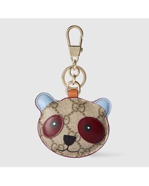 Gucci Panda-shaped Bag Charm - Metallic