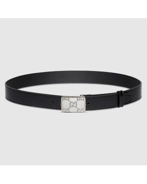 Gucci Gürtel Mit Rechteckiger Schnalle, Grösse 100 - Schwarz