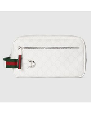 Gucci Mittelgroßes Gg Kosmetiketui - Weiß