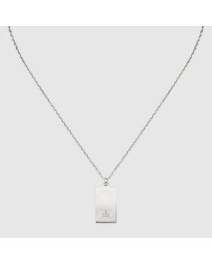 Gucci Collier Avec Plaque Trademark - Mettallic