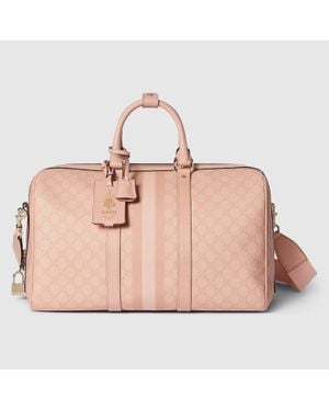Gucci Ophidia GG Medium Duffle Bag - Pink
