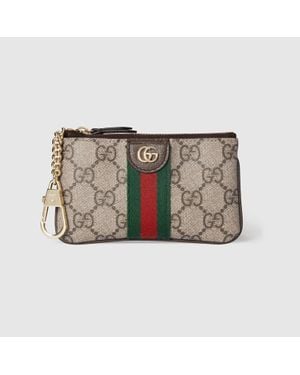 Gucci Ophidia Zip Key Pouch - Metallic