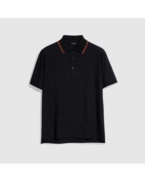Gucci Cotton Jersey Piquet Polo Shirt, Size Xxl, Ready-To-Wear - Black
