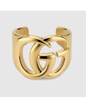 Gucci Gg Marmont Cuff Bracelet - Metallic