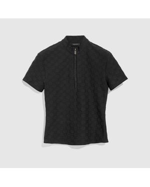 Gucci Gg Jersey Jacquard T-Shirt - Black