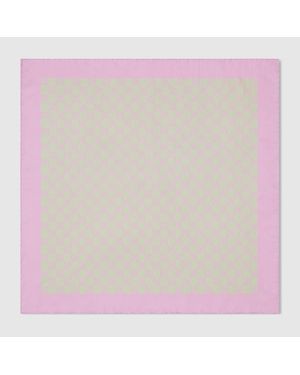 Gucci Gg Silk Twill Bandana - Purple