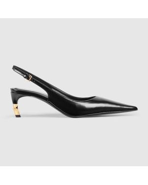 Gucci Castello Slingback, .5 Uk - Black
