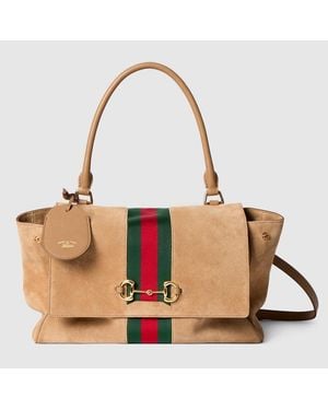 Gucci Mittelgroße Paparazzo Henkeltasche - Braun