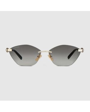 Gucci Cat Eye Frame Sunglasses - Brown