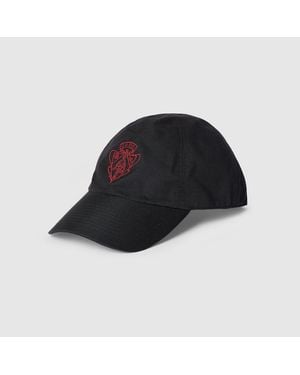 Gucci Cotton Baseball Hat With Embroidery, Size S, Cotton - Black