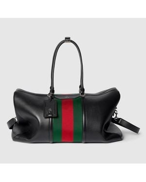 Gucci Mega Web Trademark Large Duffle Bag - Black