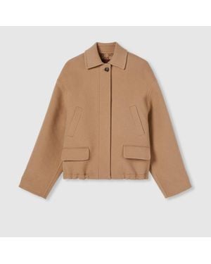 Gucci Wool Zip Jacket - Natural