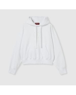 Gucci Brushed Cotton Sweatshirt, Ready-To-Wear - White