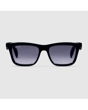 Gucci Sonnenbrille Mit Rechteckigem Rahmen - Blau