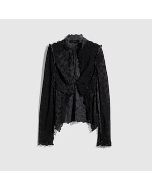 Gucci Printed Silk Blend Shirt - Black