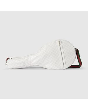 Gucci Funda Para Raqueta Con Gg - Blanco