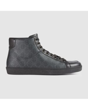 Gucci Gg Supreme High-top Trainer - Grey