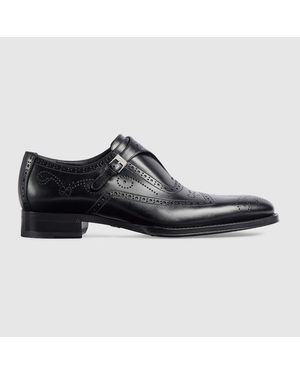 Gucci Scarpa Monk Strap Uomo, Taglia - Nero