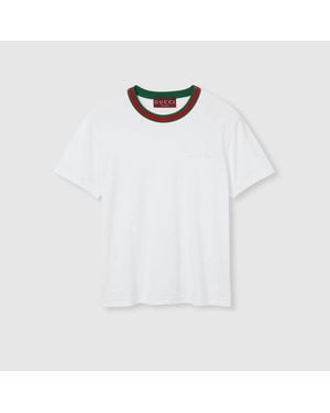 Gucci Web T-Shirt - White