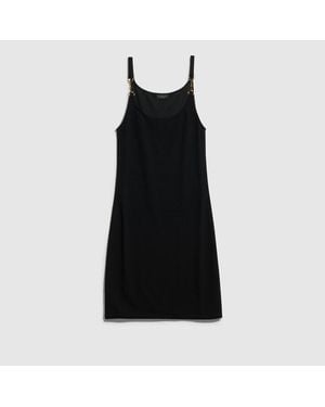 Gucci Viscose Crêpe Jersey Dress With Horsebit - Black