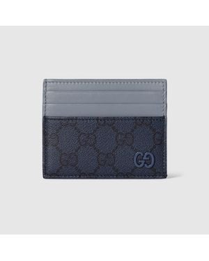 Gucci Gg Kartenetui Mit Blassblauem Besatz