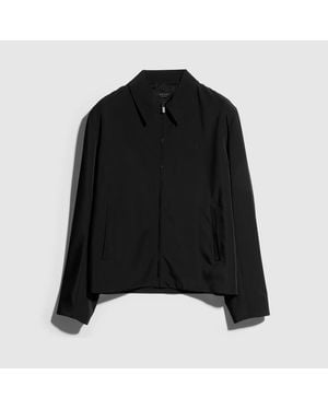 Gucci Stretch Polyester Zip Jacket With Embroidery, Size 50, Ready-To-Wear - Black