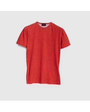 Gucci Printed Stretch Jersey T-Shirt, Size M, Ready-To-Wear - Red