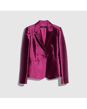 Gucci Mikado Silk Jacket - Purple