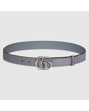Gucci Gg Marmont Thin Belt, Size 100 - Blue