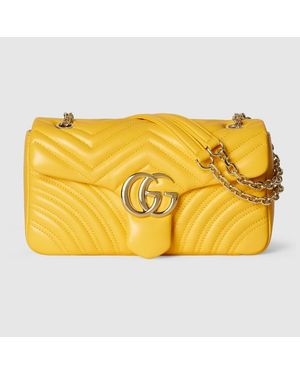 Gucci Gg Marmont Medium Shoulder Bag - Yellow