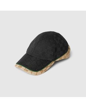 Gucci Gg Cotton Canvas Baseball Hat - Black