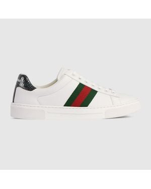 Gucci Ace Sneaker, Leather - White