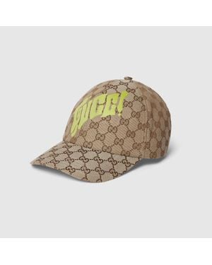 Gucci Baseballkappe Aus Gg Canvas Mit Print, Größe - Grün