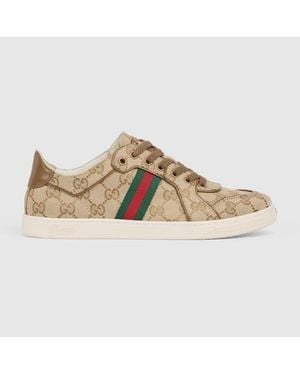 Gucci Stretch Low-Top Trainer - Natural