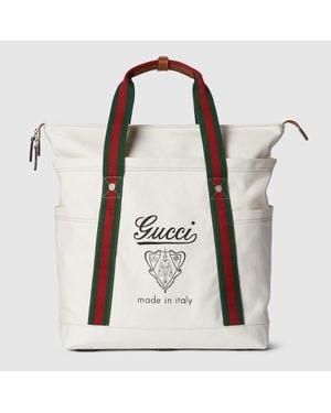 Gucci Cabas En Toile Imprimée Grand Format - Neutre