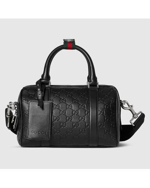 Gucci Gg Emblem Small Duffle Bag - Black