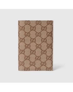 Gucci Funda De Pasaporte Essence Classic - Marrón