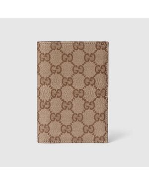 Gucci Étui Pour Passeport Essence Classic - Braun