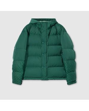 Gucci Technical Nylon Twill Padded Jacket, Ready-To-Wear - Green