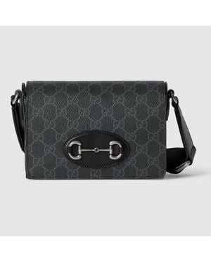 Gucci Horsebit 1955 Mini Bag, Gg Canvas - Black