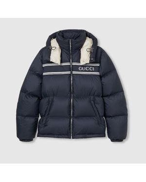 Gucci Nylon Puffer Jacket - Blue