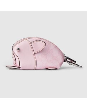 Gucci Pig-Shaped Coin Case - Pink