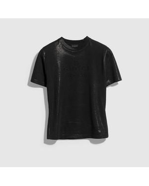 Gucci T-Shirt En Jersey Technique En Coton Avec Imprimé, Taille - Schwarz