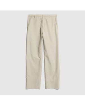 Gucci Lightweight Cotton Nylon Twill Trousers, Size 50, Ready-To-Wear - Natural