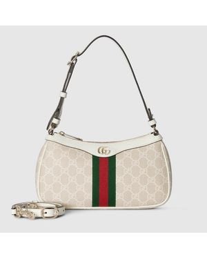 Gucci Sac À Épaule Ophidia Petit Format - Neutre